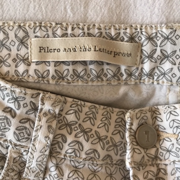 Pilcro and the Letterpress Stet Morocco Print Jeans Size 28 NWOT - Picture 7 of 9